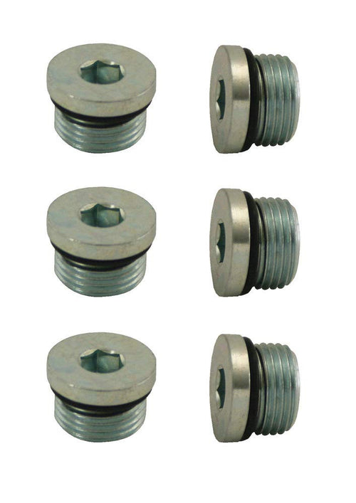 PLUG, STEEL Moroso -8AN, 3/4-16, WITH O-RING