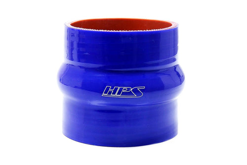 HPS Silicone HTSHC-300-L6-BLUE High Temperature 4-ply Reinforced Straight Hump Coupler Hose, 40 PSI Maximum Pressure, 6" Length, 3" ID, Blue