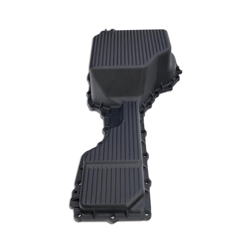 Heavy Duty PPE Deep High Capacity Aluminum Engine Oil Pan 114053120 Compatible with 2020-2024 GM 6.6L Duramax Diesel (Black)