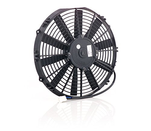 75080 Be Cool Euro-Black 12" Medium Profile Electric Puller Fan