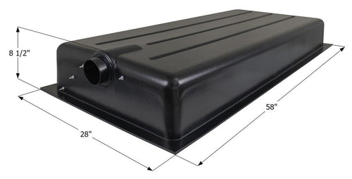 Holding Tank ICON 14694 HT176B-ED - 58" x 28" x 8.5", 43 Gallon (2007856)