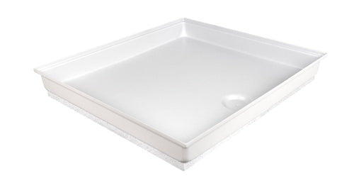 Shower Pan Assembly Icon 15962 SP100-PW, Center Drain