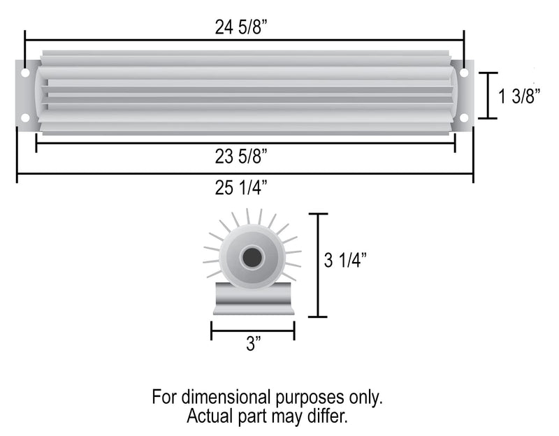 Single-Pass Derale 13277 Heat Sink Cooler, 1 Pack