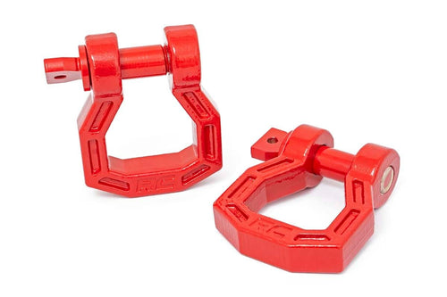 Forged Steel Rough Country D-Ring Shackle Set | Pair - RS119