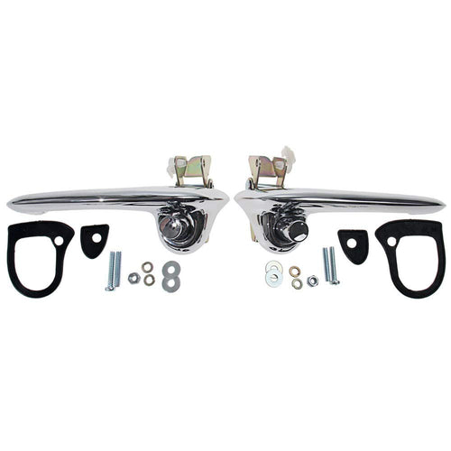 C7ZZ-6522404-5A Scott Drake 1967-1968 Door Handle Set Polished Chrome