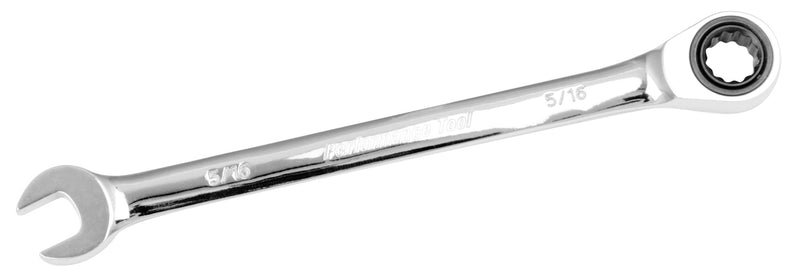 5/16-Inch Performance Tool W30251 Ratcheting Chrome Vanadium SAE Wrench