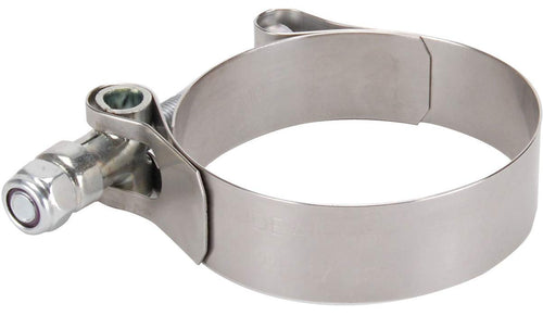 Design Engineering Stainless Steel 010215 Wide Band T-Bar Exhaust Clamp, 1.88" - 2.19"