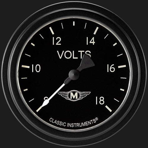 Moal Bomber Classic Instruments 2 5/8" Volt Gauge Full Sweep