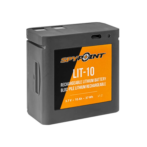 LINK-MICRO SPYPOINT LIT-10 3.7V Rechargeable Lithium Battery | CELL-LINK 10 200mAh for Cellular Trail Cameras with Charging Power Cable Included | Cell Cameras for hunting Lithium Battery