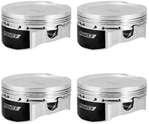 619210C-4 Manley Piston Kit Set (03-06 EVO VIII/IX 86.0mm Bore +1.0mm Over Size 10.0/10.5 CR Dish with Rings), 1 Pack