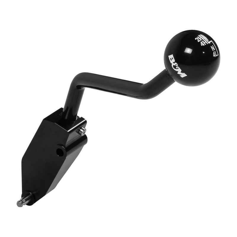 Extended Transfer Case Handle, B&M Racing 07-18 Wrangler, Black