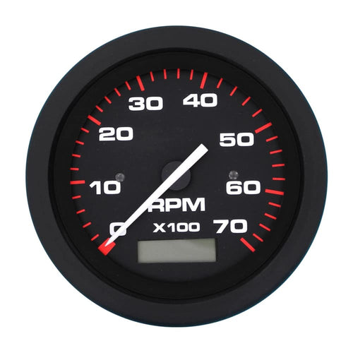 Amega Domed Electric Tachometer & Hourmeter, Sierra International 0-7000 RPM Dial Range, 3"