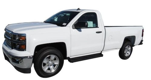 TrailFX Running Board RBW01B Fits Chevrolet Silverado 1500 Standard Cab 2007-2018 Steel 6.5" Black Powder Coated Steel 300 lb Capacity Set of 2