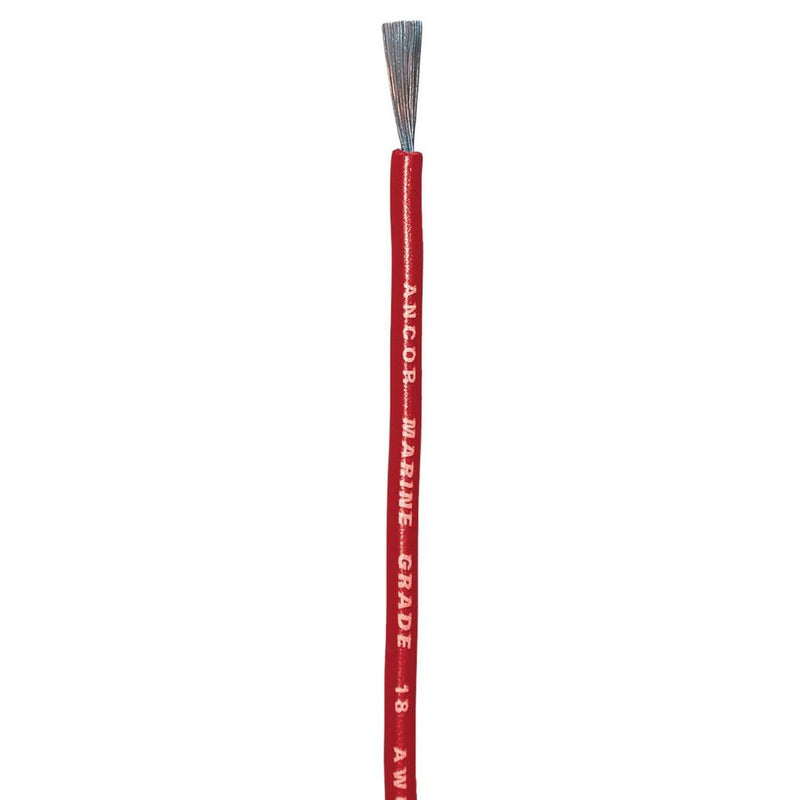 100810 Ancor Tinned Copper Wire, 18 AWG (0.8mm2), Red - 100ft