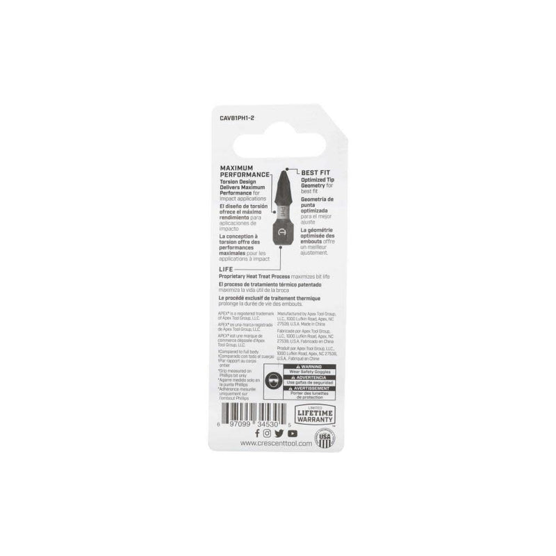 Bit,Vortex,APEX 1" Ph1,2Pk (CAVB1PH1-2)