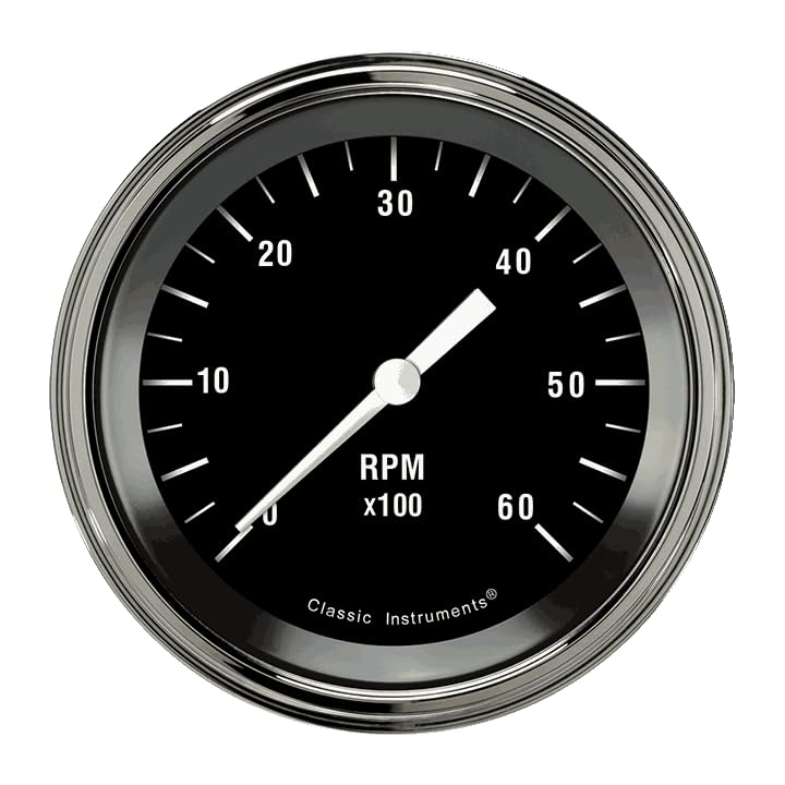 3 3/8" Tachometer HR60SLF Hot Rod