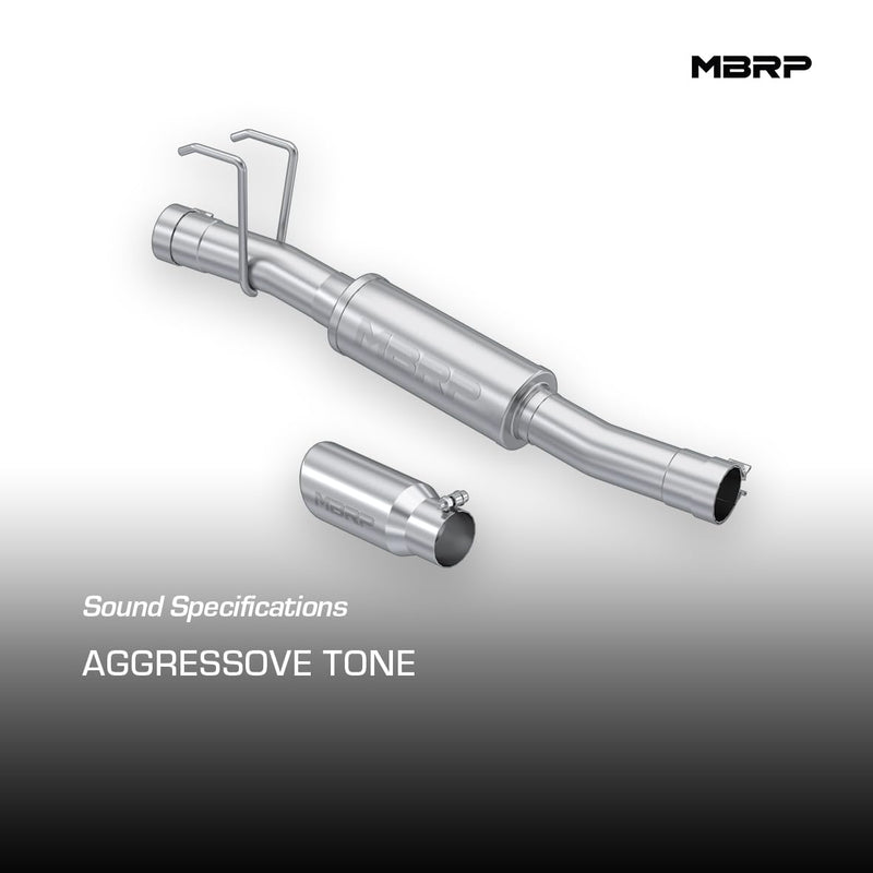 2009+ MBRP Ram 1500 T409 Stainless Steel 3in Muffler Bypass