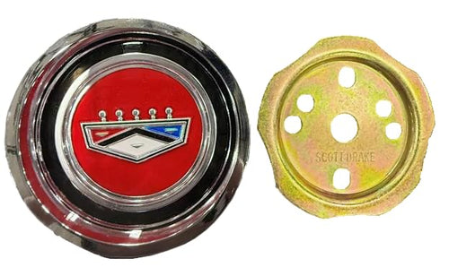 C6BZ-1130-S Scott Drake 1966 Styled Steel Hubcap