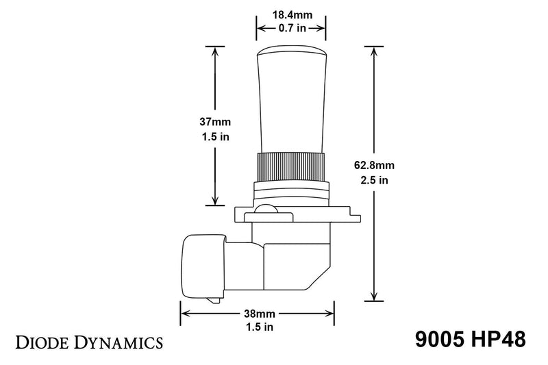 Diode Dynamics LED Fog Light Bulbs HP48 compatible with 9005 bulb size (pair)