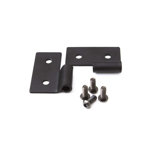 Lower Door Hinge Bracket for Jeep Wrangler/CJ RAMPAGE PRODUCTS | Pair, Stainless Steel, Black | 7607 | Fits 1976-1983 Jeep CJ5 / 1976-1986 Jeep CJ7 / 1997-2006 Wrangler TJ / 1987-1995 Wrangler YJ
