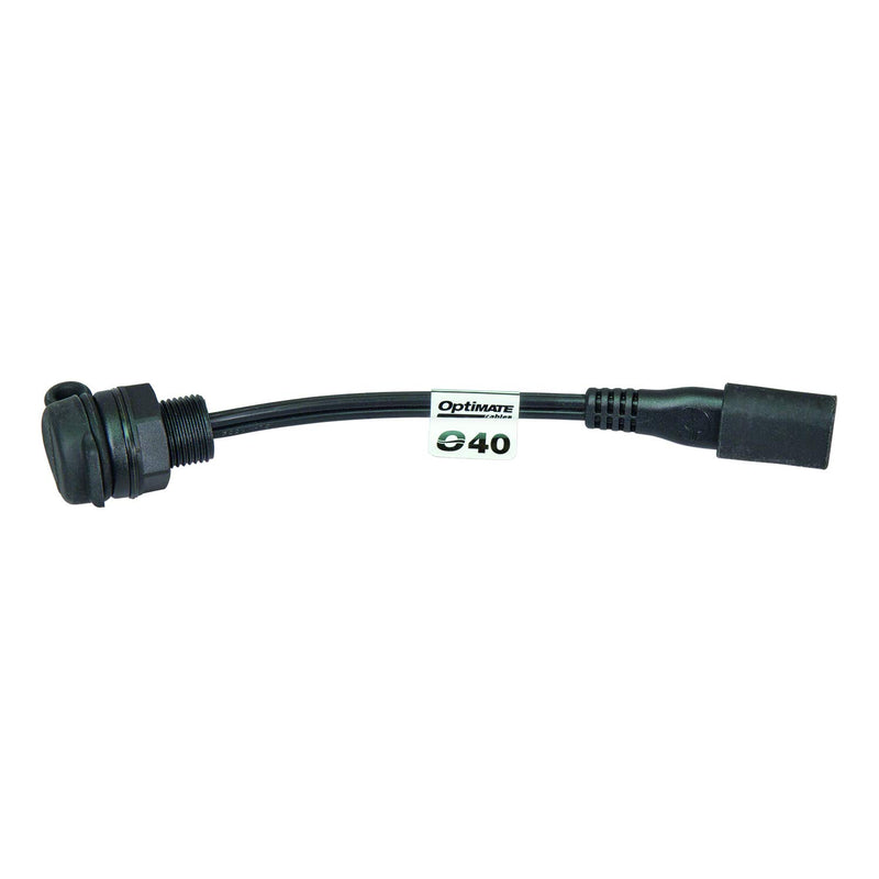 Optimate Tecmate Cable, O-40s, Weatherproof Bulkhead/Panel Mount SAE Power Point