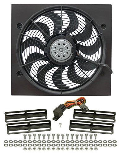 High Output Single RAD Fan Assembly With Install Kit (Metal Shroud): 16919
