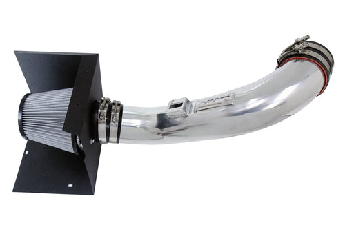 HPS Performance Air Intake Kit Polished with Heat Shield Cool Ram Compatible for 2017-2019 Chevrolet Silverado 2500HD 3500HD GMC Sierra 2500HD 3500HD 6.6L V8 Duramax Diesel Turbo L5P, 827-674P