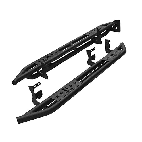 Tyger Auto Star Armor Side Step Rails Compatible with 2004-2012 Chevy Colorado GMC Canyon | Crew Cab | TG-AM2C20228 | Nerf Bars Running Boards