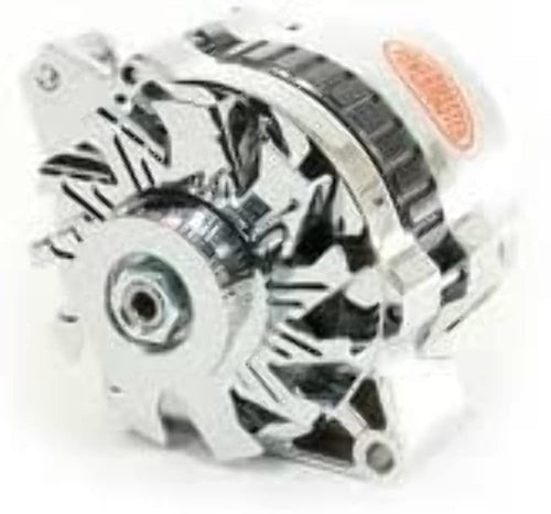 Alt GM CS130 Powermaster Polish 140A 1V Pulley, Baffle & Cone Str MTG 6.61" 1-Wire or OE Hookup