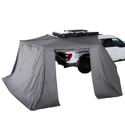 XD Sherpa S2S - Overland Vehicle Systems Tent Awning, Black Body & Grey Trim