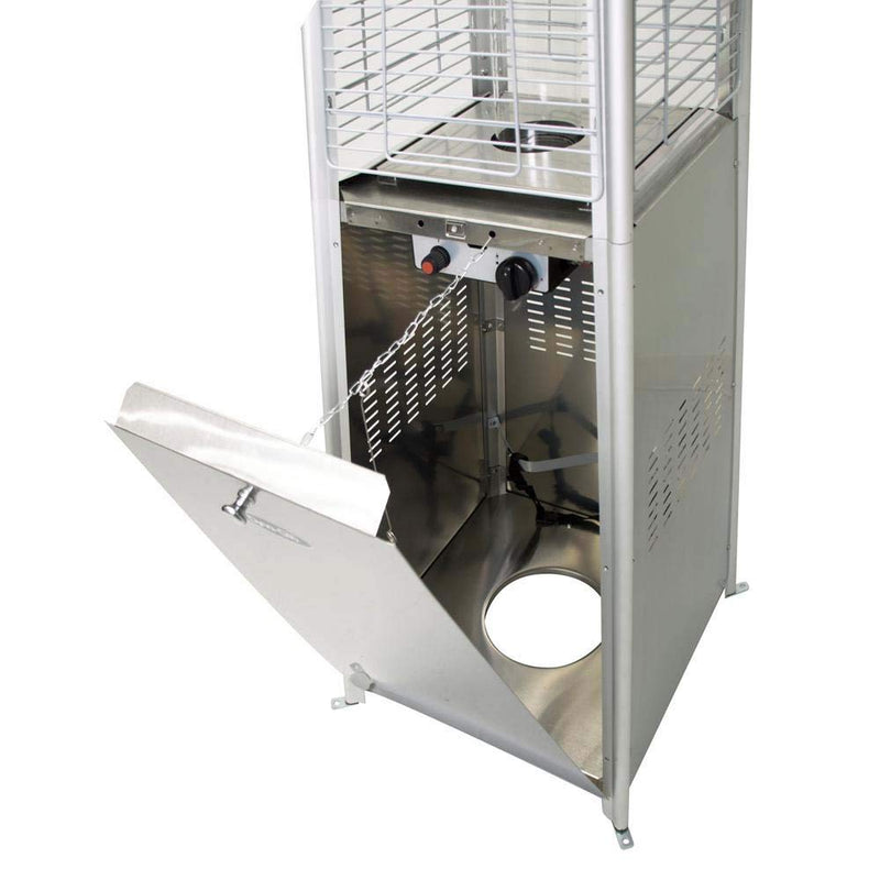 42,000 BTU Dyna-Glo Stainless Steel Pyramid Flame Patio Heater