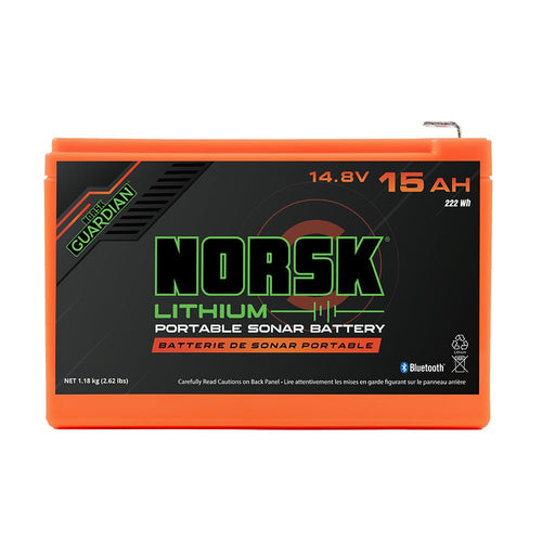 Lithium 14.8V Norsk 15AH Lithium Ion Battery w/ 3A Charger Included | USB-A & USB-C | Bluetooth Monitoring | Portable Power with Advanced Features