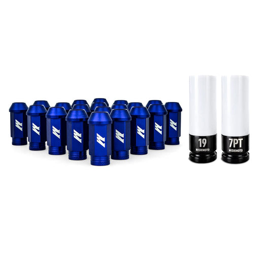 Mishimoto Aluminum Locking Lug Nuts - MMLG-125-LOCKBL, M12 x 1.25, Blue