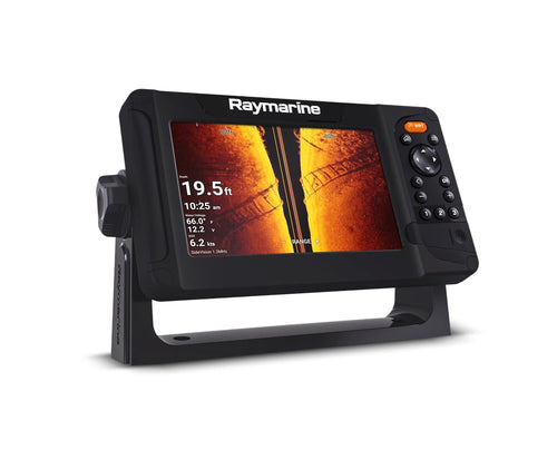 Element 7 HV Raymarine with HV-100 Transducer and Navionics+ US and Canada Charts, Black