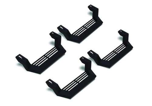 Rock Rail RAMPAGE PRODUCTS Short Steps for All Jeeps | 4-Piece Set, Rock Rails Sold Separately, Steel, Black | 26410034 | Universal Fit