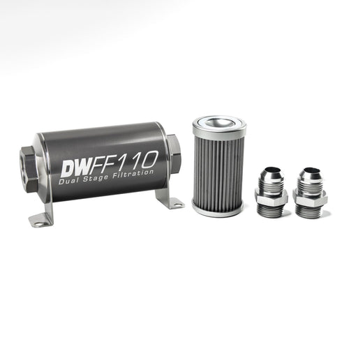 in-line DeatschWerks Fuel Filter and housing kit (8-03-110-040K-10)