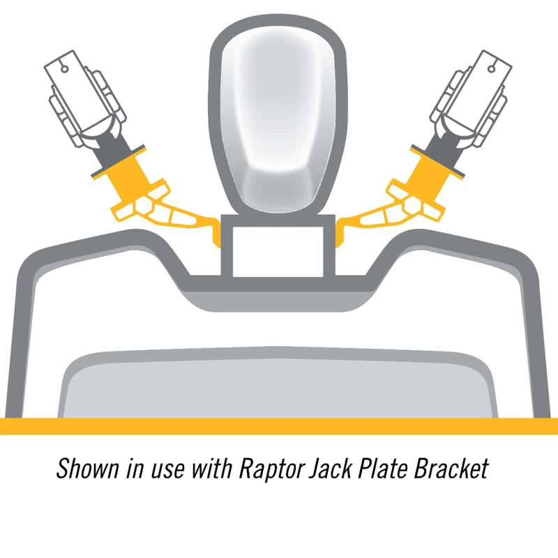 Raptor Minn Kota Setback Bracket – 3", Black