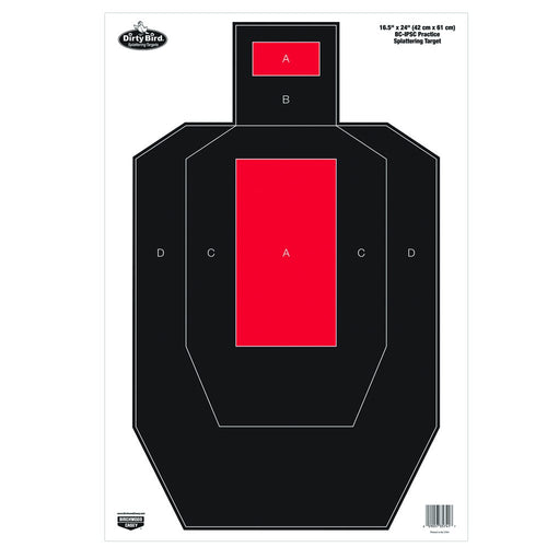 Birchwood Casey BC-IPSC Dirty Bird Practice Target (Per 3), 16.5 x 24-Inch