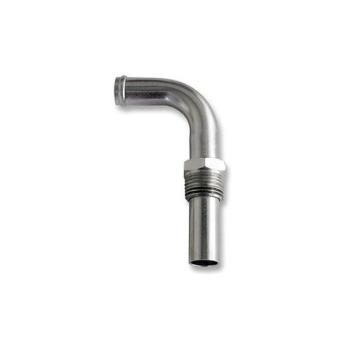 1970 428 Scott Drake Heater Hose Elbow - Silver Zinc Finish