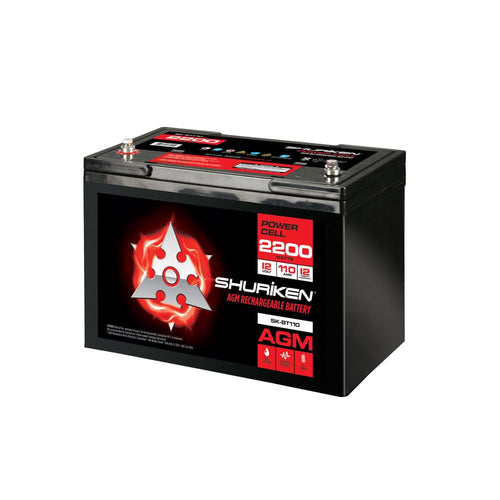 SK-BT110 Shuriken 12-Volt High Performance AGM Power Cell Battery for Systems Up To 2200-Watts