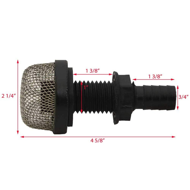 Thru-Hull Strainer 1.75" Mount