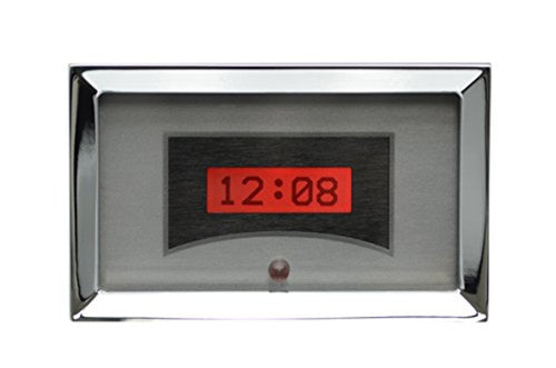 57 Chevy Dakota Digital Car Clock Gauge for VHX gauges only Silver Alloy Red Backlighting VLK-57C-S-R