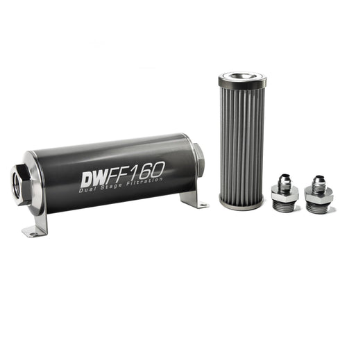 in-line DeatschWerks Fuel Filter and housing kit (8-03-160-040K-6)