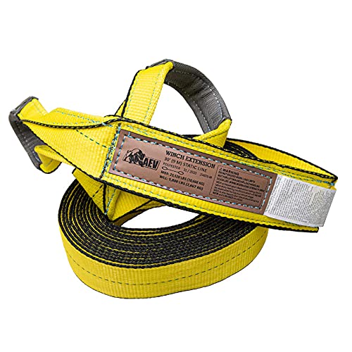 Mid-Size AEV Winch Extension Strap 3" x 30' / 23,520 LBS Minimum Breaking Strength