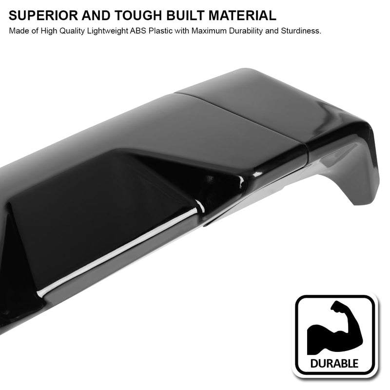 Glossy Black ABS Cab Roof Spoiler Spec-D Tuning for 2007-2013 Toyota Tundra Models