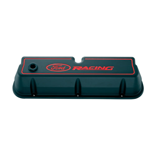Ford Performance Parts Compatible with/Replacement for - 302-003 - Die Cast Alm Valve Cover Set w/Compatible with/Replacement for Ford Racing Logo