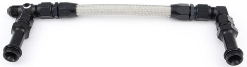 Fragola 920005-BL Performance Systems 7/8-20 Dual Inlet 4500#8 Fuel Line Kit Black