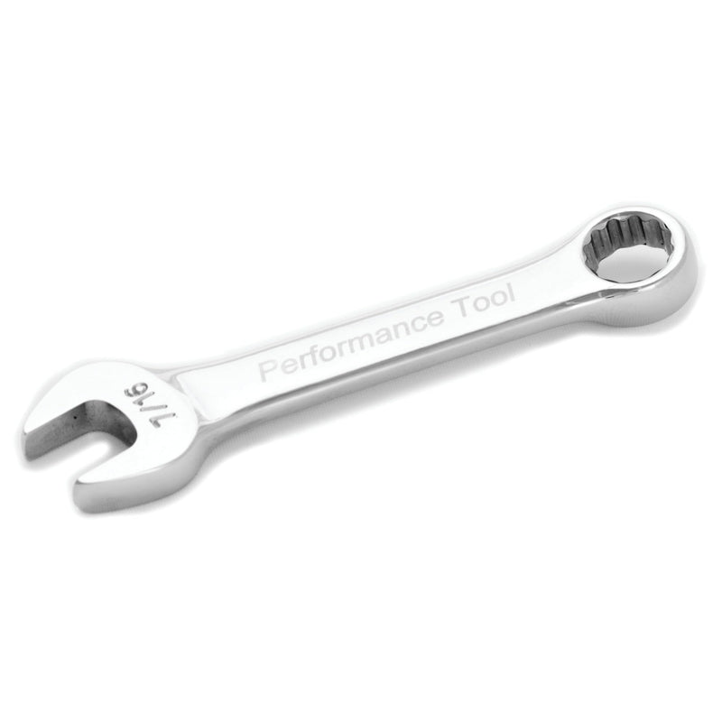 Performance Tool 7/16-Inch Stubby Combo Wrench Performance Tool