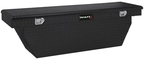 Deep Crossover Tool Box TrailFX Single Lid with Struts Gloss Powder Coated 16-Gauge Aluminum 12.4 Cubic Feet 69 Inch Length x 19-1/4 Inch Width x 19-1/2 Inch Height With Plastic Tray 111702