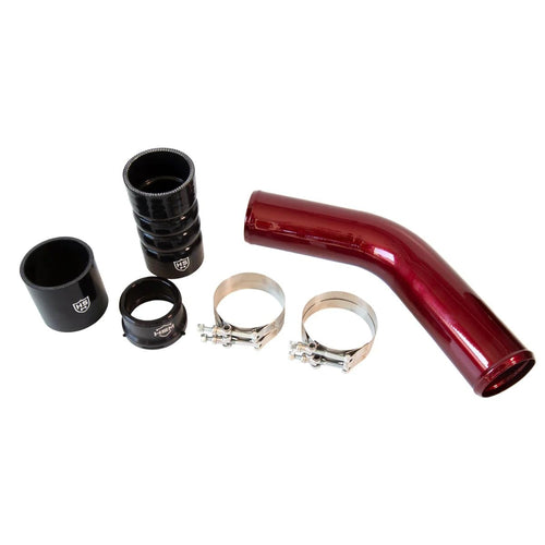 Hot Side Intercooler Pipe Kit (Red) HS Motorsports Compatible With 2011-2024 Ford 6.7L